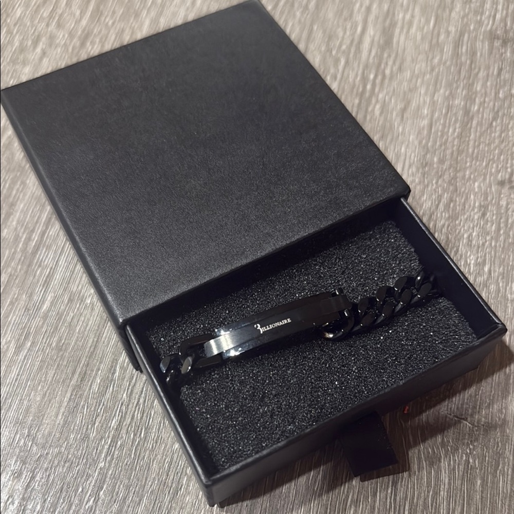 Billionaire Boys Club Black Chain Bracelet